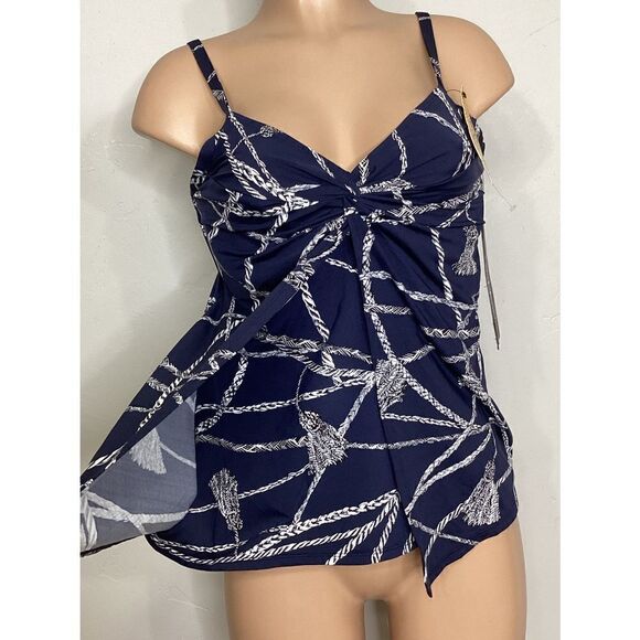 New. Miraclesuit nautical rope tankini top. 8. Normally $126 - Picture 5 of 12
